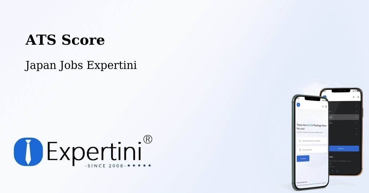 Resume ATS Score & Job Description Match Tool – Nikaho Shi - Japan Jobs Expertini